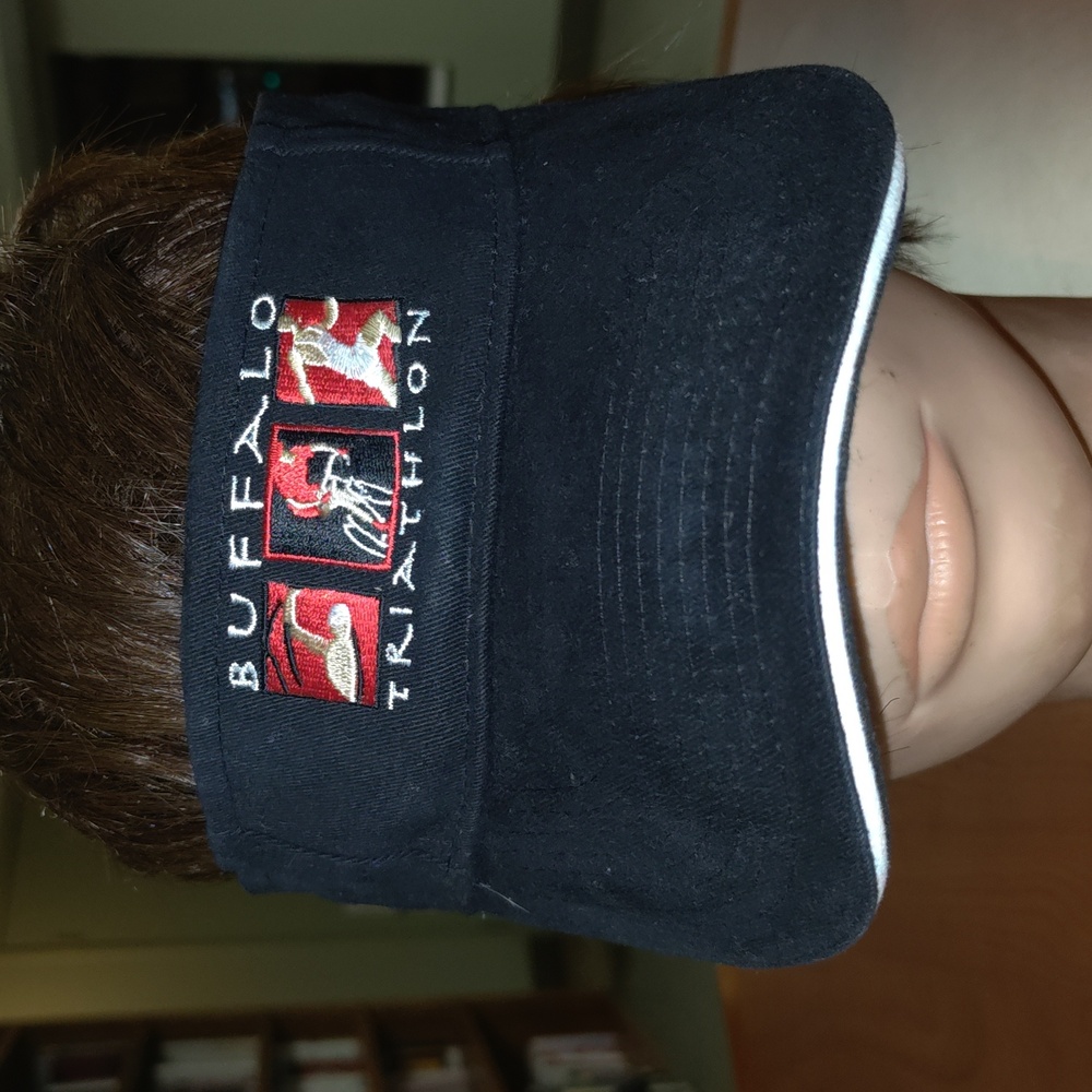 Buffalo Triathlon Embroidered Logo Adjustable Visor
